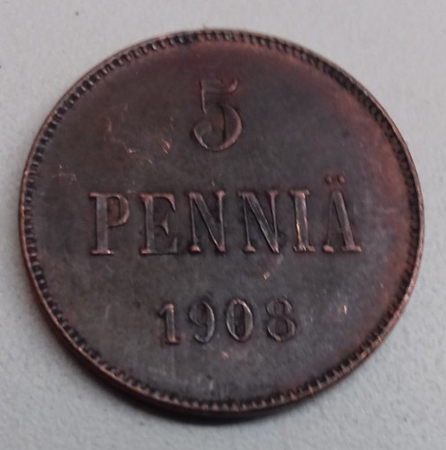 Finlandia penny 1908 - penny,,