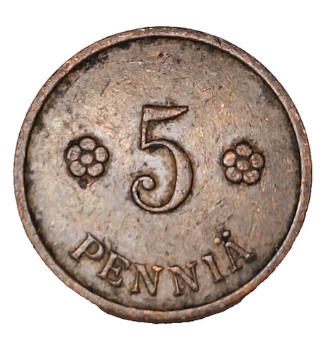 Finlandia penny 1937 22 - penny,,