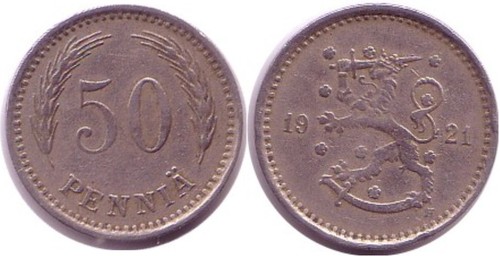 Finlandia penny 1921 - 50,