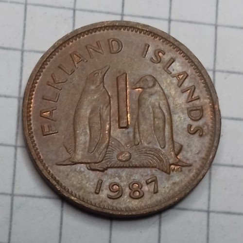 Isole falkland penny 1987 - falkland,