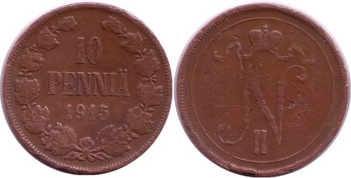 Finlandia penny 1915 nicola - 1915,