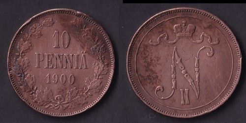 Moneta finlandia penny - finlandia,